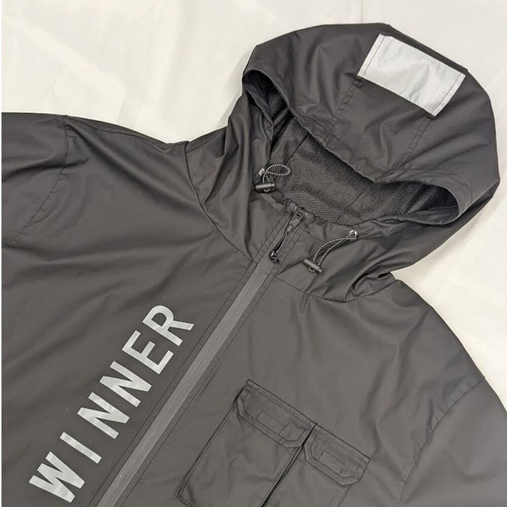 Aelfric Eden Streetwear Black Lightweight Windbreaker Jacket Mens XL